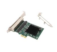 Lazmin112 Tarjeta DE Interfaz DE Red Gigabit Ethernet PCIe X1 DE 4 Puertos, Transferencia Rápida, Conexión Esta, BAJO ESUSO DE ENERGIA, Chip NA8111 T4 RTL8111, para // OS X