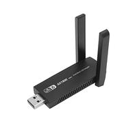 Lazmin112 Tarjeta de Red USB, USB3.0 2.4GHZ a 5.0GHZ Adaptador WiFi 6 Alta Velocidad 1800Mbps Soporte de Banda Dual AX1800Mbps MU MIMo WiFi Dongle para PC Computadora Portátil de Escritorio
