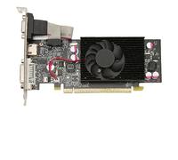 Lazmin112 Tarjeta Gráfica DDR2 de 1 GB, Reloj GPU de 589 MHz, Reloj de Memoria de 800 MHz, Ranura PCI Express 2.0 con Ventilador de Refrigeración, para 10, Vista, 11 (1 GB