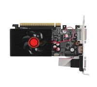 Lazmin112 Tarjeta Gráfica GT730, 4 GB DDR3 de 128 bits, Reloj Central de 650 MHz, Frecuencia de Memoria de 1667 MHz, PCI Express 2.0, Interfaces HD DVI VGA, con Parada de Ventilador