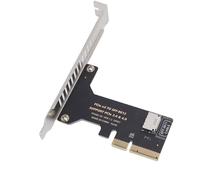 Lazmin112 Tarjeta PCIe 4.0 X4 a Oculink, 64bps, SFF-8612 SFF-8611 Tarjeta Adaptadora, Interfaz SSD U.2 Externa, con Soporte de 120 Mm de 80 Mm, para OS X, para Linux