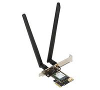 Lazmin112 Tarjeta WiFi 6E AX210NGW PCIE WiFi, Adaptador Inalámbrico Tribanda de 2,4 GHz 5 GHz 6 GHz con Bluetooth 5.2, hasta 5374 Mbps, MU MIMO, para PC de Escritorio 10/11