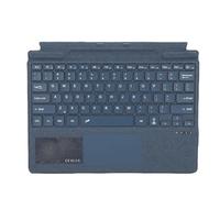 Lazmin112 Teclado Bluetooth con Panel Táctil, Teclado Retroiluminado RGB Inalámbrico Portátil, Gestos Multitáctiles, Material ABS de PU Similar Al Cuero, con Panel Táctil Grande y (Blue)