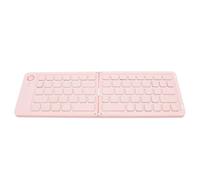 Lazmin112 Teclado Bluetooth Plegable, 67 Teclas Teclado Plegable Inalámbrico con Soporte de Soporte, Cierre Magnético, Compacto Recargable para la Computadora Portátil Tableta Teléfono