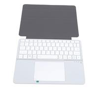 Lazmin112 Teclado Bluetooth, Teclado Inalámbrico Plegable con Panel Táctil y 64 Teclas, Conexión Multidispositivo para Portátil, Tableta y Smartphone. (Silver)