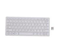 Lazmin112 Teclado Coreano Inalámbrico de 2,4 GHz, 78 Teclas, Resistente a Salpicaduras, con Teclas Antidesvanecimiento y ángulo Inclinado para PC, Portátiles, Estudiantes de Coreano y