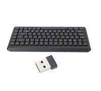 Lazmin112 Teclado Inalámbrico 2.4G, Teclado de Interruptor de Tijera Silencioso de Tamaño Completo de 105 Teclas con Numérico y Teclas de Acceso Rápido Multimedia, para PC Portátil (Black)