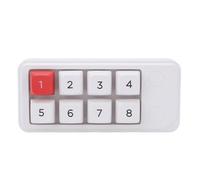 Lazmin112 Teclado Mecánico de 8 Teclas, Teclado Ro Programable con Memoria Integrada y Ventana Flotante en Tiempo Real, USB C con Cable Intercambiable en Caliente (White)