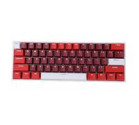 Lazmin112 Teclado Mecánico RGB Inalámbrico, Diseño Compacto de 61 Teclas con Interruptores Azules Intercambiables en Caliente y Retroiluminación RGB, para Programación de Mecanografía de (Rojo)