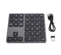Lazmin112 Teclado Numérico Bluetooth, Teclado Numérico Inalámbrico Recargable, Teclado Numérico Externo de 35 Teclas, Teclado de Entrada de Datos para Teléfono Inteligente de Escritorio OS