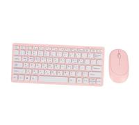Lazmin112 Teclado y Mouse Inalámbricos Coreanos, 78 Teclas, Diseño Delgado y Ergonómico de 2,4 GHz con Teclas Dedicadas en Idioma Coreano, para Estudiantes con Parlantes para Computadoras
