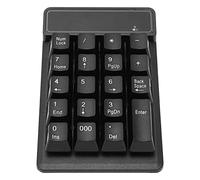 Lazmin112 Teclados Numéricos Inalámbricos, 2.4G 19 Teclas Teclado Numérico USB Tipo U, No Requiere Controlador Tacto Suave, Mini Teclado Numérico Portátil de bajo Ruido con una Sola Mano