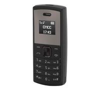Lazmin112 Teléfono en Miniatura, Reproductor de Música Kleintest Mobile Teléfono BT para Casa (Black)