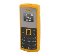 Lazmin112 Teléfono en Miniatura, Reproductor de Música Kleintest Mobile Teléfono BT para Casa (Yellow)