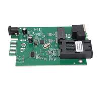 Lazmin112 Transceptor de Fibra con Conector SC Ethernet de 1000 Mbps, Puerto SC único de 20 Km 1310 NM RJ45 CAT5E CAT6, Indicadores LED, Plug and Play, Material de PCB, para Uso a Largo