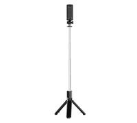 Lazmin112 Trípode Compacto para Selfies con Control Remoto Inalámbrico para Teléfono Inteligente para Fotos Grupales (Black)