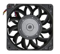 Lazmin112 Ventilador de Caja de Computadora de 120 Mm, Soporte de Rodamiento de Bolas Doble Control de Temperatura PMW, Ventilador de Enfriamiento de 3700 RPM 4 Pines 12 V