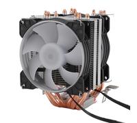 Lazmin112 Ventilador De Cpu, Ventiladores Para Carcasa De Ordenador, 2000 Rpm, 6 Tubos De Calor, 48 Cfm, Luz Rgb, Refrigerador De Cpu, Vida Útil De 50 000 Horas, Reducción De Ruido