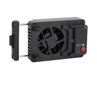 Lazmin112 Ventilador de Refrigeración para Cámara, Montaje Ajustable con Pantalla de Temperatura LED, Control Automático de Velocidad del Ventilador para ZV A7 FX30 A6700 R Series 90D X