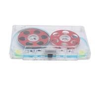 Lazmin112 Versátil Carrete a Carrete Cinta de Cassette en , ABS y Material de Aleación de Aluminio, Grabe con su Música Favorita, 46 Minutos de Grabación (Rojo)