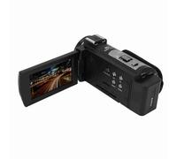 Lazmin112 Videocámara 5K, 56MP HD WiFi IR Visión Nocturna Vlogging Cámara Grabadora, Zoom Digital 18X, Pantalla Táctil IPS de 3 Pulgadas, con Micrófono, Control Remoto, 2 Baterías, Parasol