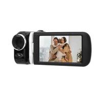 Lazmin112 Videocámara con Cámara de Vídeo, 2.7K HD 1080P 30FPS 48MP 3 Pulgadas Pantalla Táctil de Rotación de 180° Zoom Digital 18X Visión Nocturna Vlogging Cámara Grabadora, Control Remoto
