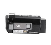 Lazmin112 Videocámara con Cámara de Vídeo 5K,Full HD 1080P 60fps 56MP 18x Zoom Cámara Grabadora Digital,Cámara Vlogging de Visión Nocturna,Pantalla Táctil IPS de Rotación de 180° 3 Pulgadas