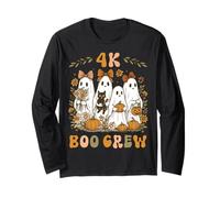 Lazo Boo Crew 4K Teacher con Forma de Coqueta con Forma de Flor Silvestre, diseño de Fantasma Manga Larga