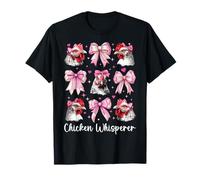 Lazo Chicken Whisperer Farm Farmer Chicken Girl Mom Coquette Bow Camiseta