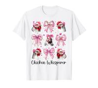 Lazo Chicken Whisperer Farm Farmer Chicken Girl Mom Coquette Bow Camiseta