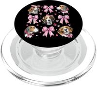 Lazo con forma de coqueta para perro Beagle, mamá y niña, color rosa PopSockets PopGrip para MagSafe