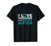 Lazo con Forma de corazón con diseño de «I Love Someone with Someone with Spina Bífida» Camiseta