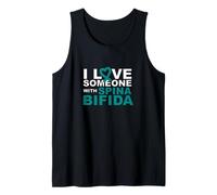 Lazo con Forma de corazón con diseño de «I Love Someone with Someone with Spina Bífida» Camiseta sin Mangas