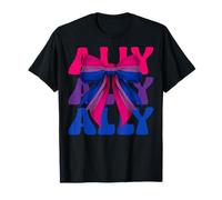 Lazo de coqueta para niña LGBTQ, bisexual, con bandera del orgullo bisexual, de Ally Camiseta