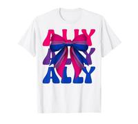 Lazo de coqueta para niña LGBTQ, bisexual, con bandera del orgullo bisexual, de Ally Camiseta