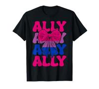 Lazo de coqueta para niña LGBTQ, bisexual, con bandera del orgullo bisexual, de Ally Camiseta