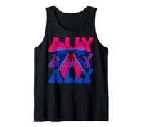 Lazo de coqueta para niña LGBTQ, bisexual, con bandera del orgullo bisexual, de Ally Camiseta sin Mangas