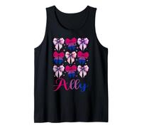 Lazo de coqueta para niña LGBTQ, bisexual, con bandera del orgullo bisexual, de Ally Camiseta sin Mangas