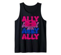 Lazo de coqueta para niña LGBTQ, bisexual, con bandera del orgullo bisexual, de Ally Camiseta sin Mangas