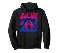 Lazo de coqueta para niña LGBTQ, bisexual, con bandera del orgullo bisexual, de Ally Sudadera con Capucha