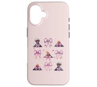 Lazo de Coqueta para niña Volcano Geology Magma Lava, Color Rosa Carcasa para iPhone 16