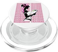 Lazo de Coqueta para Profesor de economía y niña, Cinta Rosa PopSockets PopGrip para MagSafe