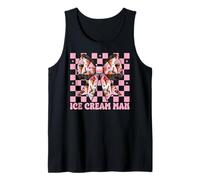 Lazo de Coqueta Rosa con Forma de Cono de Ice Cream Man Camiseta sin Mangas