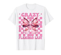 Lazo de Coqueta Rosa Crazy Flamingo Lady Flamingo para niña y mamá Camiseta