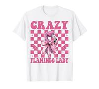 Lazo de Coqueta Rosa Crazy Flamingo Lady Flamingo para niña y mamá Camiseta
