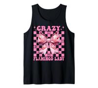 Lazo de Coqueta Rosa Crazy Flamingo Lady Flamingo para niña y mamá Camiseta sin Mangas