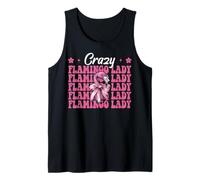 Lazo de Coqueta Rosa Crazy Flamingo Lady Flamingo para niña y mamá Camiseta sin Mangas