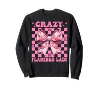 Lazo de Coqueta Rosa Crazy Flamingo Lady Flamingo para niña y mamá Sudadera