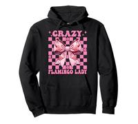 Lazo de Coqueta Rosa Crazy Flamingo Lady Flamingo para niña y mamá Sudadera con Capucha