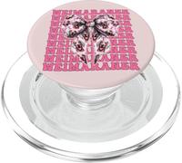 Lazo de Coqueta Weimaraner para Perro y niña, Cinta Rosa PopSockets PopGrip para MagSafe